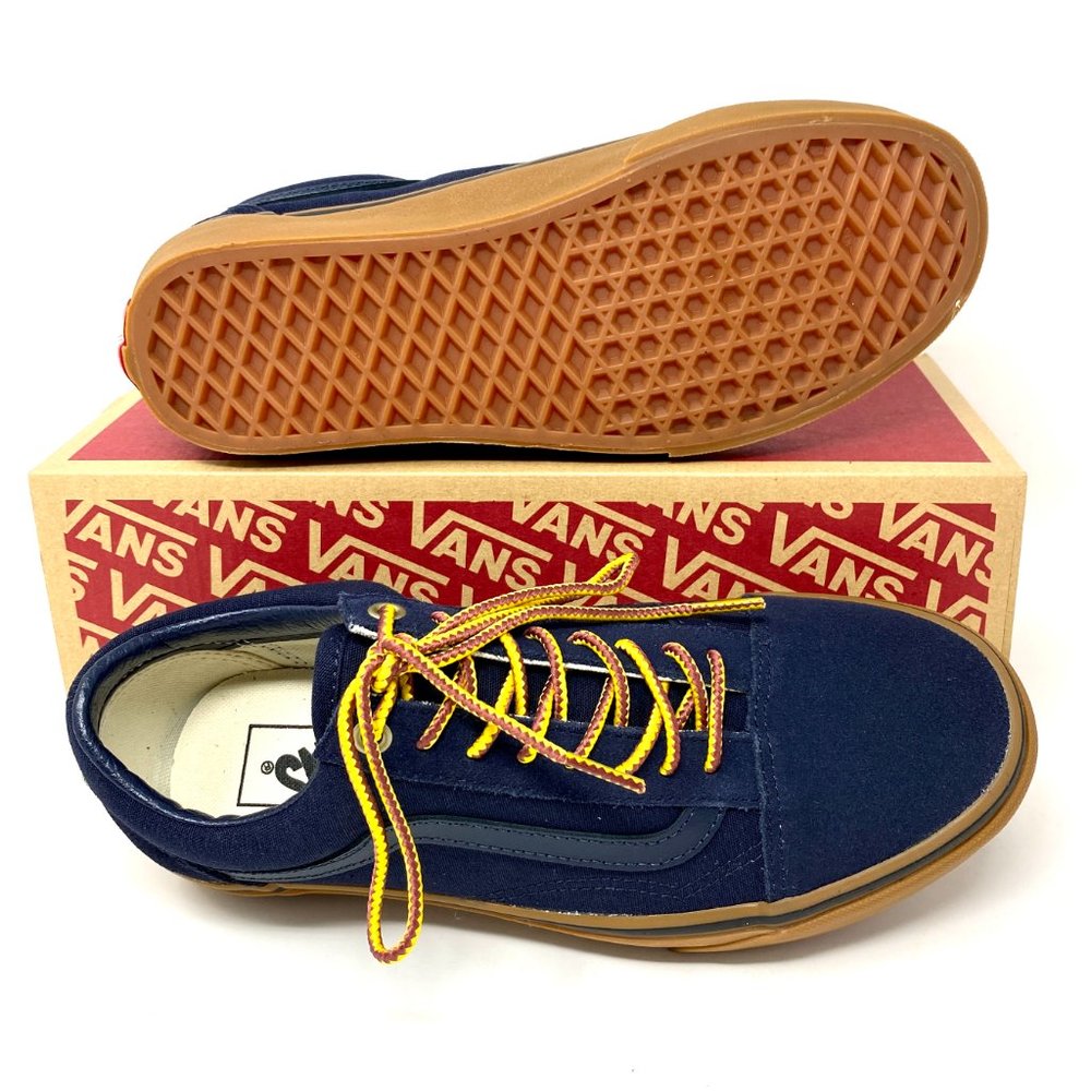 💖MEGA SALE💖Vans Old School Blue Low Brown Skate Women's Canvas VN0A38G1UNF - Picture 2 of 11